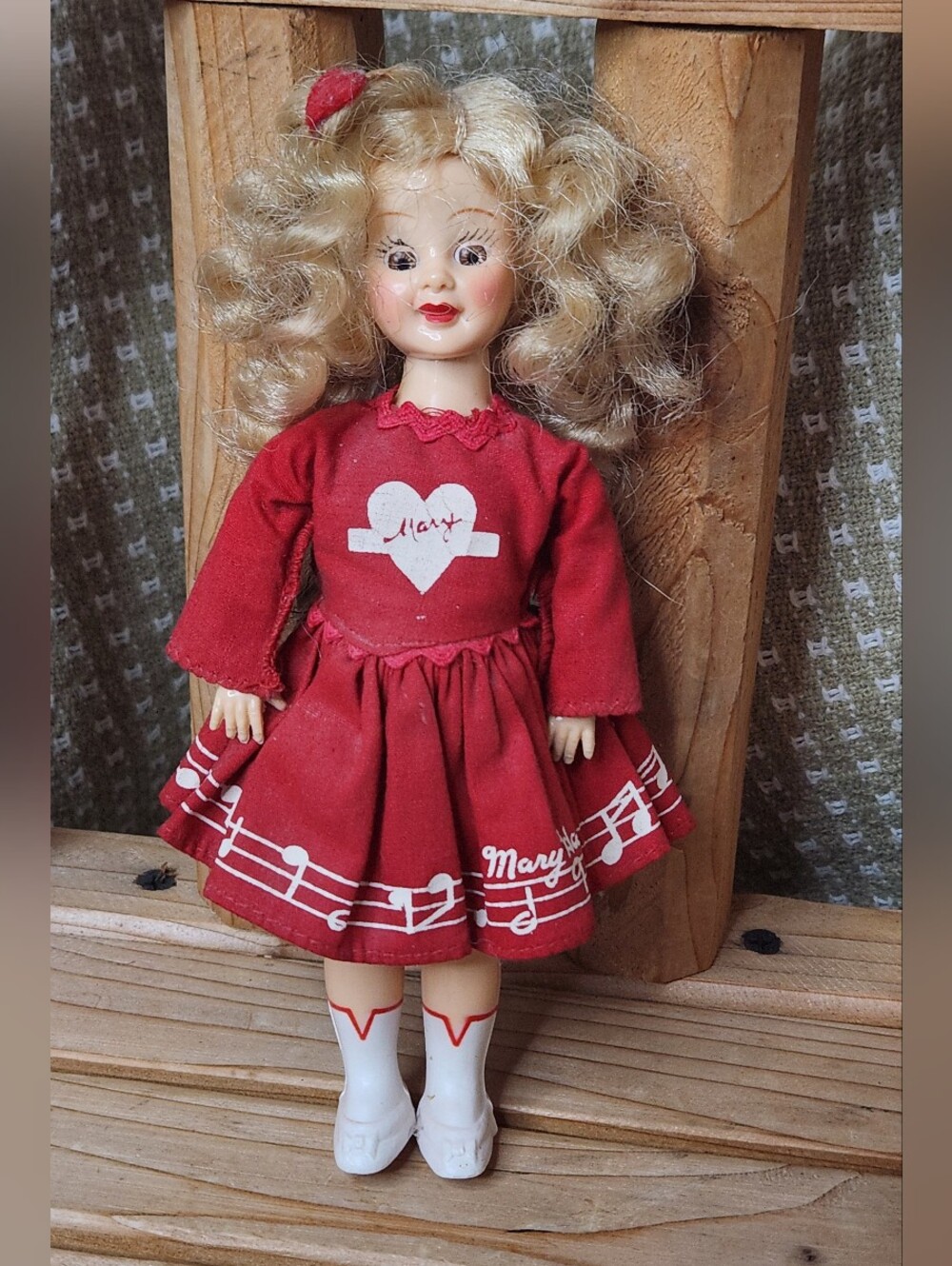 Vintage 1950s Mary Hartline doll by Ideal Toy Corporation 7½" tall RARE